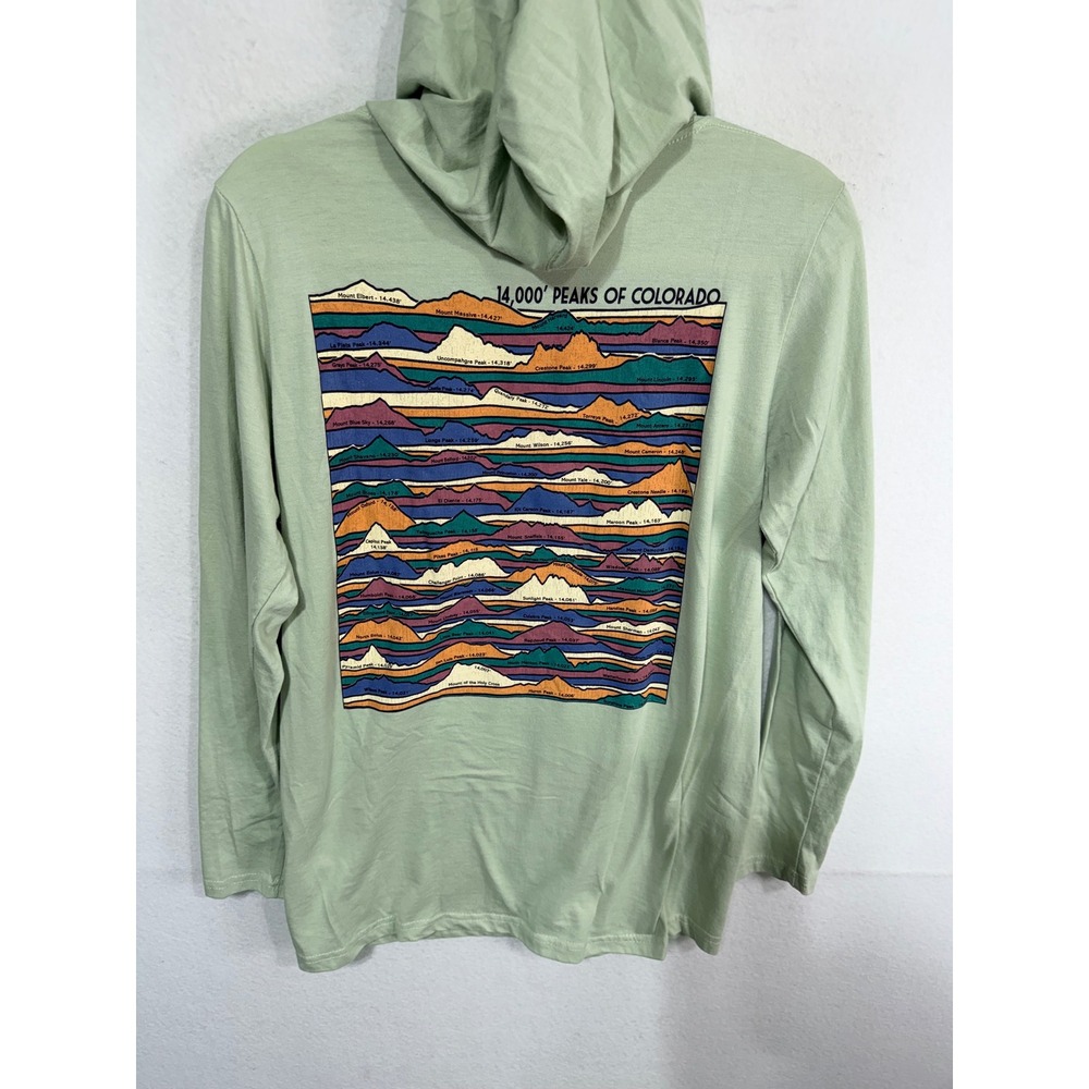 Prairie Mountain Hoodie Colorado 14ers Graphic Tourist M Pullover Sweatshirt